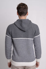 Kapüşonlu Kalın Erkek Triko Kazak