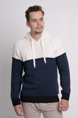 Kapüşonlu Kalın Erkek Triko Kazak