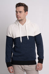 Kapüşonlu Kalın Erkek Triko Kazak