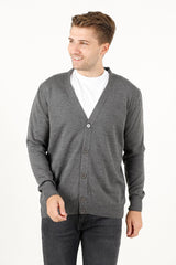 V Yaka Basic Erkek Triko Hırka