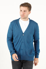 V Yaka Basic Erkek Triko Hırka