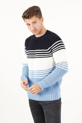 Bisiklet Yaka Selanik Örgü Erkek Triko Kazak