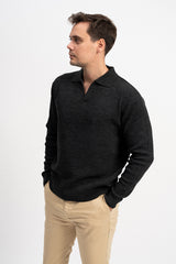 Polo Yaka Erkek Triko Kazak