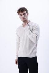 Polo Yaka Erkek Triko Kazak