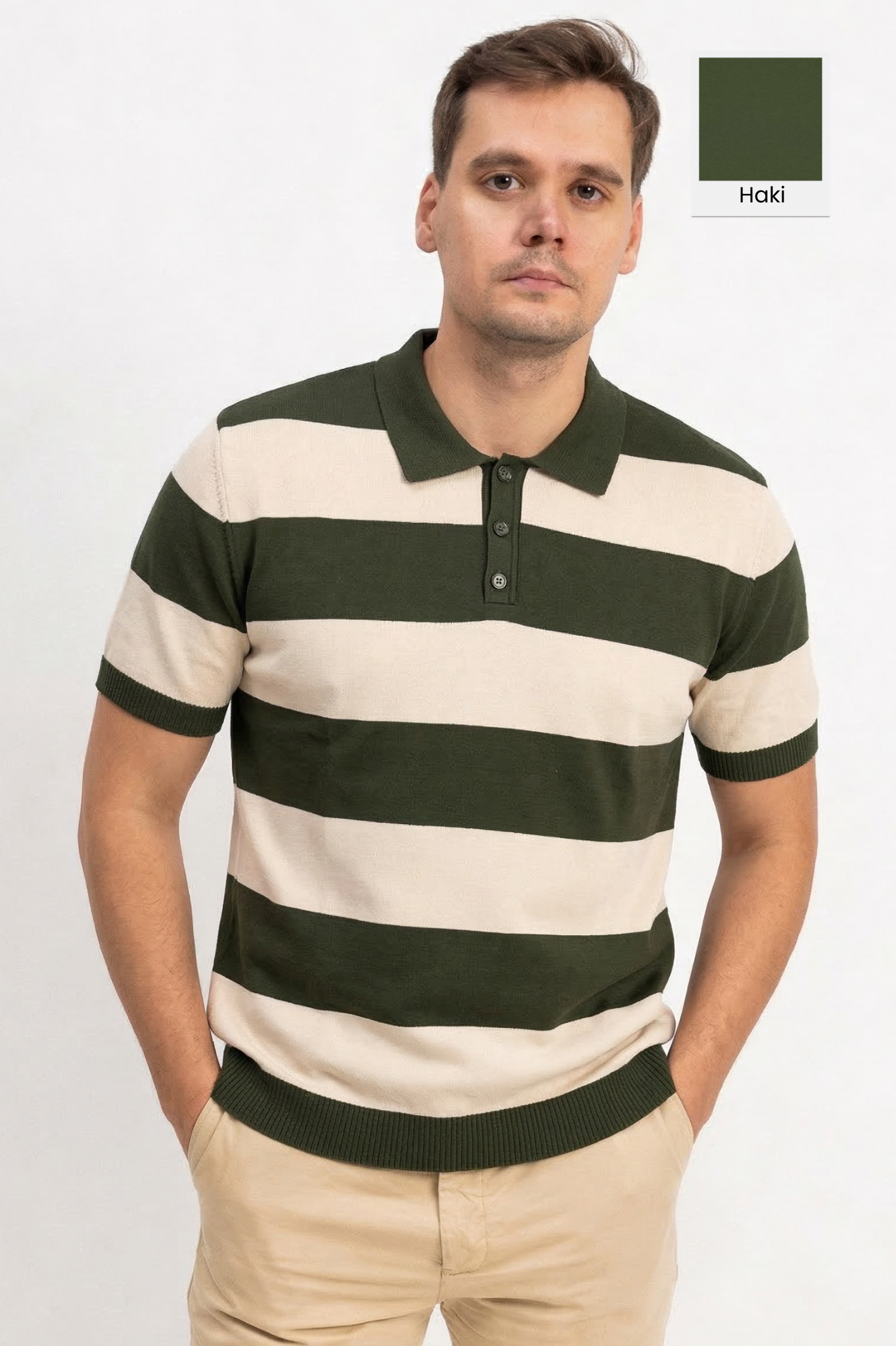 Kısa Kol Polo Yaka Erkek Triko Tişört