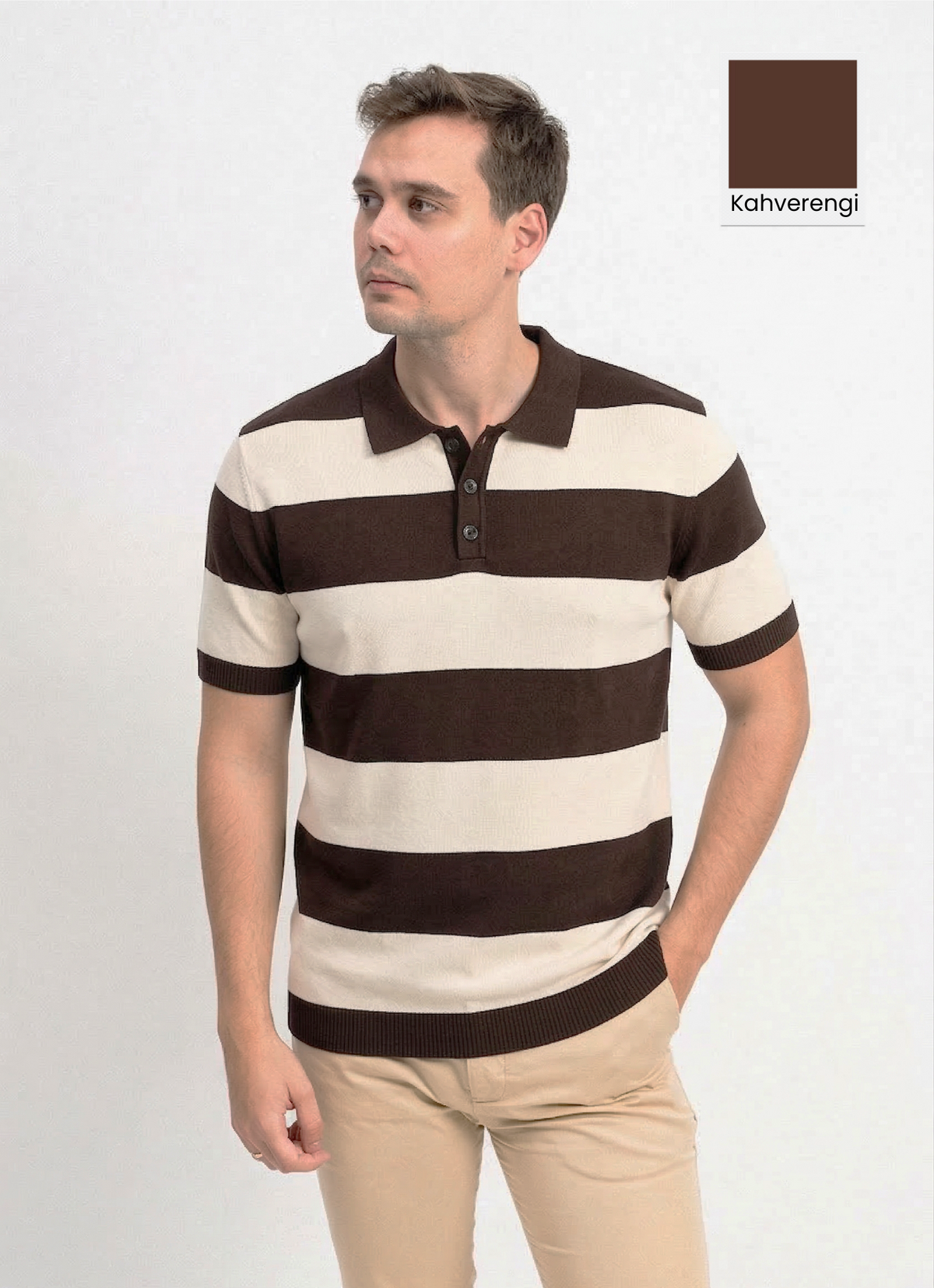 Kısa Kol Polo Yaka Erkek Triko Tişört