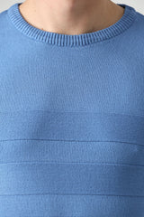 Çizgili Tek Renk Triko Tişört