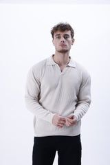 Polo Yaka Erkek Triko Kazak