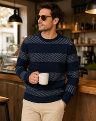 Regular Fit Lacivert Erkek Triko Kazak