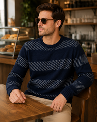 Regular Fit Lacivert Erkek Triko Kazak