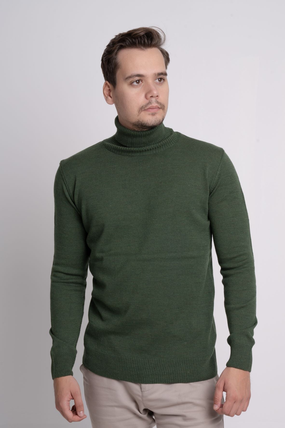 Balıkçı Yaka Basic Erkek Triko Kazak