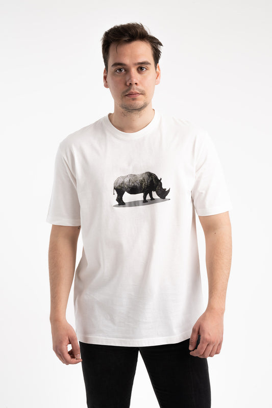 68100 Baskılı Oversize Tişört