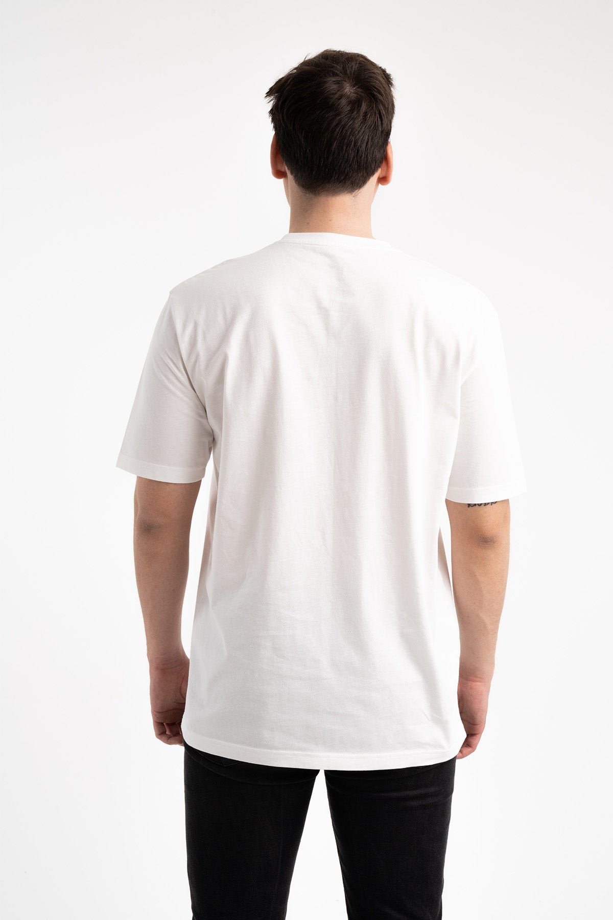 68100 Baskılı Oversize Tişört