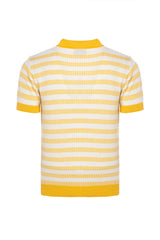 77000 Polo Yaka Sarı Triko Tişört